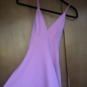 Pink mini dress